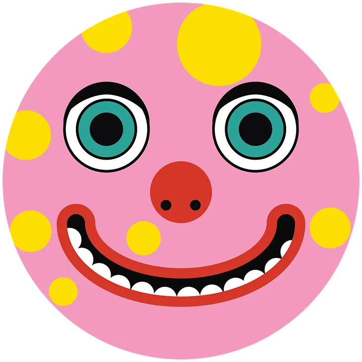 A patch of Mr. Blobby's face.